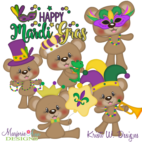 Bentley Mardi Gras SVG Cutting Files Includes Clipart - Click Image to Close